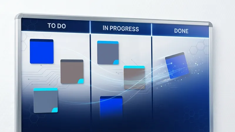 Visual comparison between Kanban and Scrum boards for project management