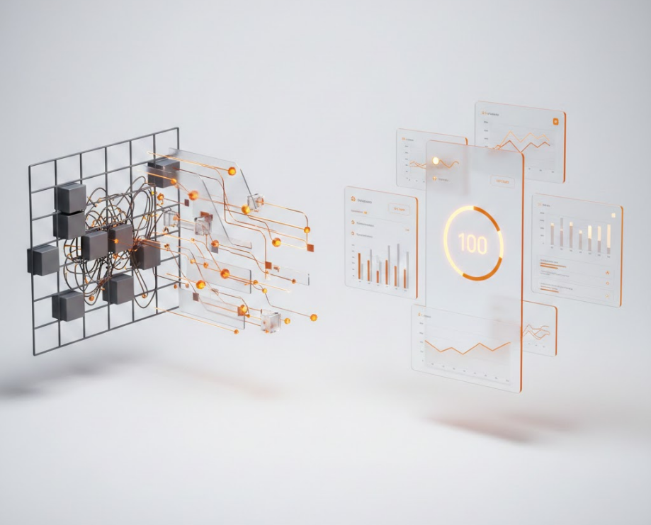 Dashboard with optimised web performance metrics achieving perfect scores